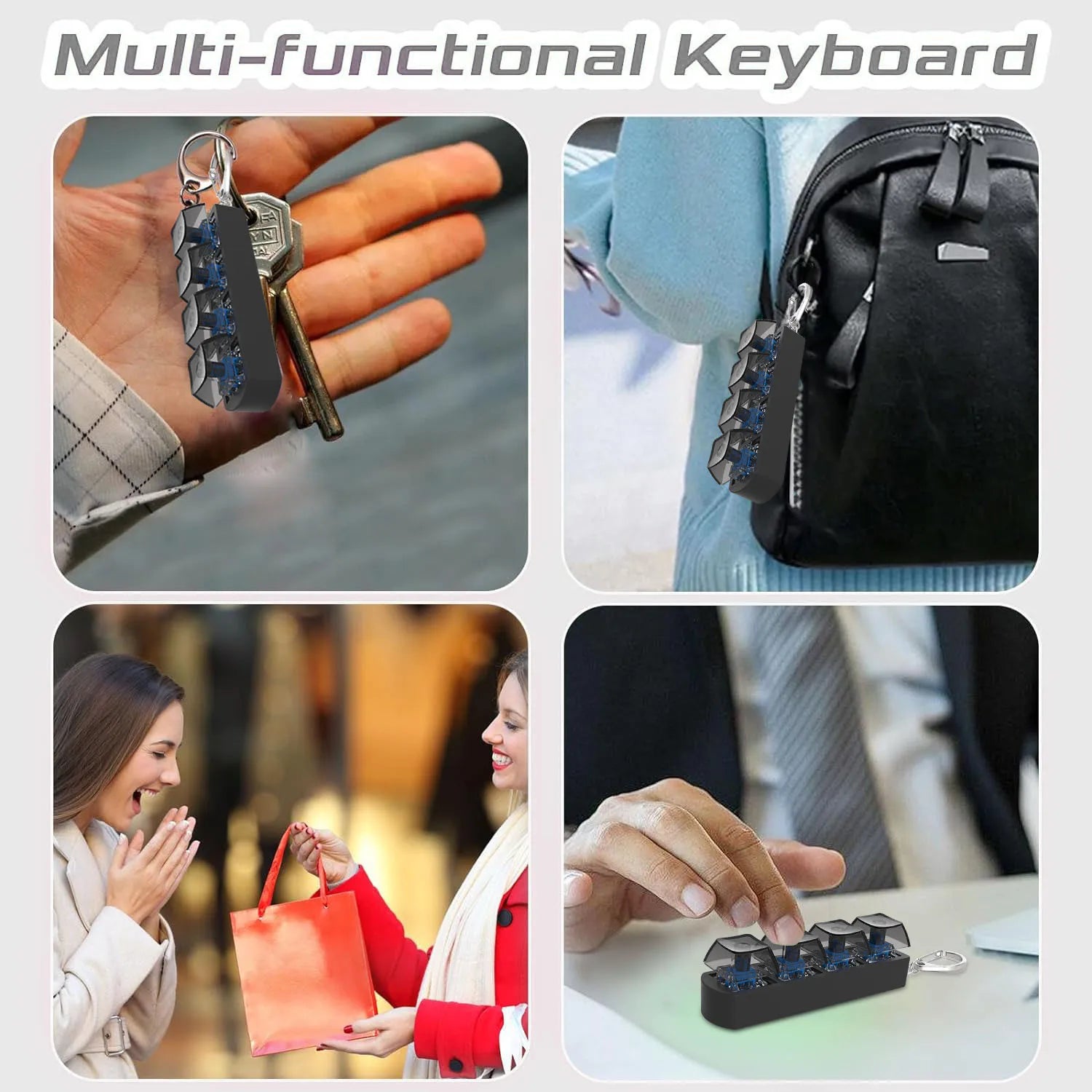 4Keys Finger Button Anti-stress Toys Mechanical Keyboard Keycaps