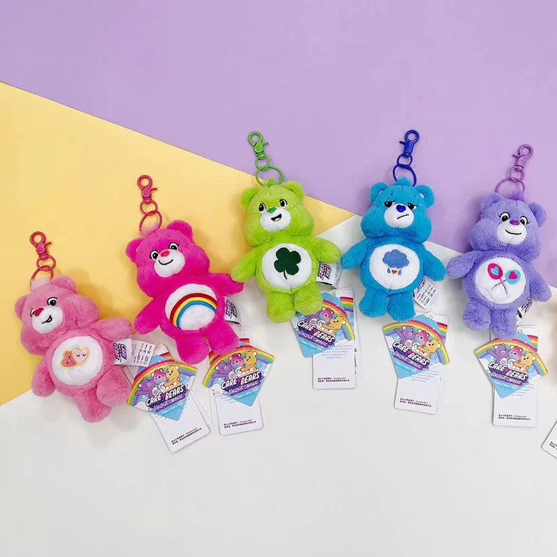 Care Bears Cartoon Lovely Bear Plush Pendant Girls Kawaii Bag Backpack