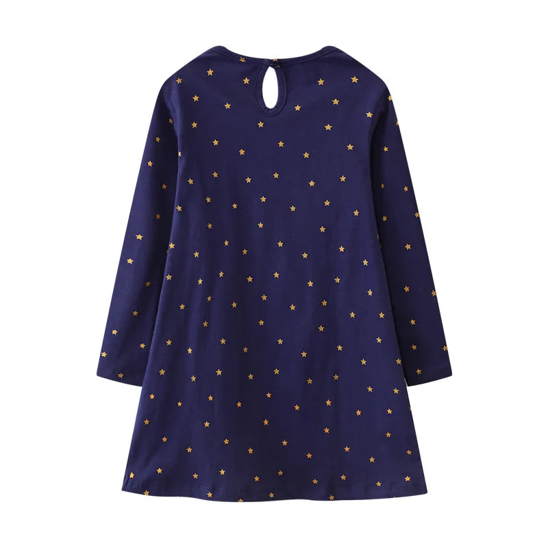 Little maven New Year Party Dress Halloween Kids Dress Baby Girls Long