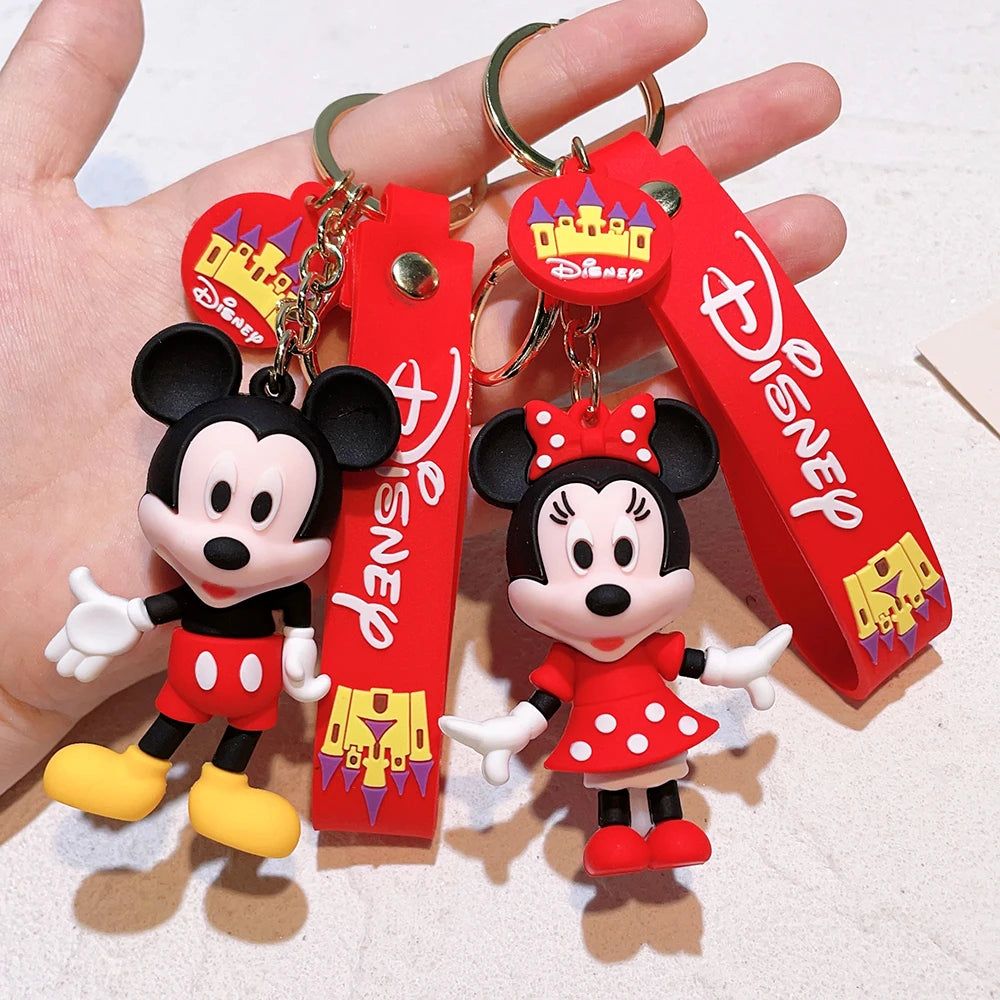 Christmas Gifts Disney Anime Mickey Keychain Cartoon Cute