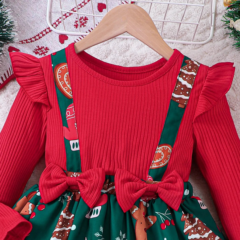 Kids Christmas Dress for Girls Clothes Autumn Winter 2024 New Child
