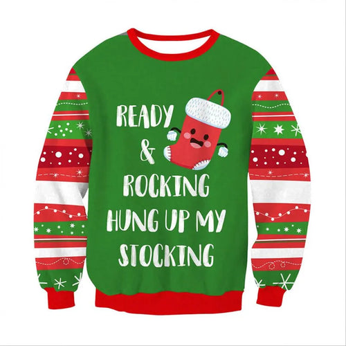 Funny Fake Christmas Sweater Unisex Men Women Ugly Christmas Sweater