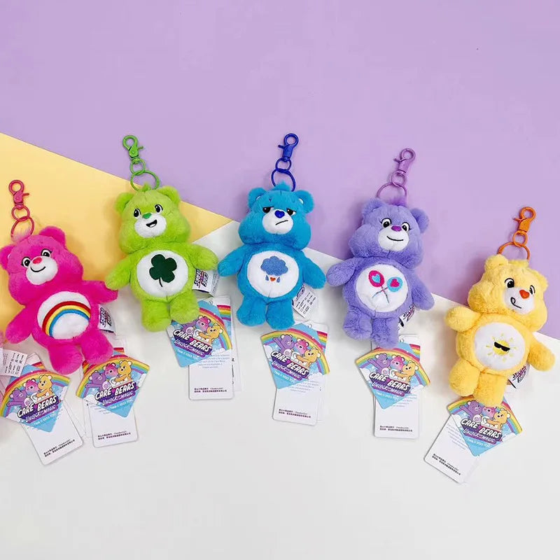Care Bears Cartoon Lovely Bear Plush Pendant Girls Kawaii Bag Backpack