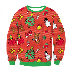 Funny Fake Christmas Sweater Unisex Men Women Ugly Christmas Sweater