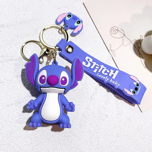 Disney Stitch Toys Keychain Anime Figure Stitch Pendant Keychain Sweet