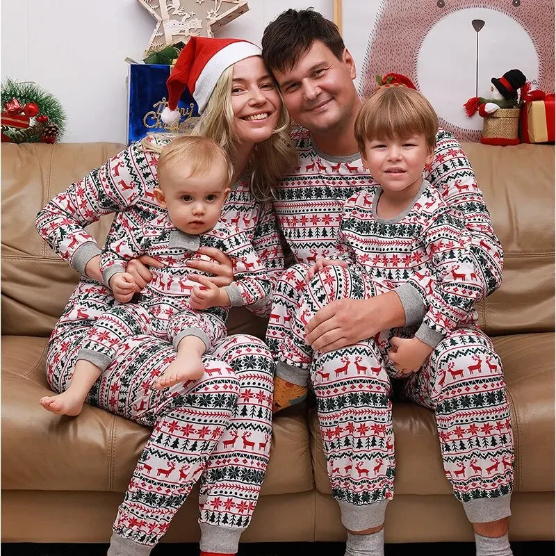 Christmas Family Matching Pajamas New Year Xmas Father Mother