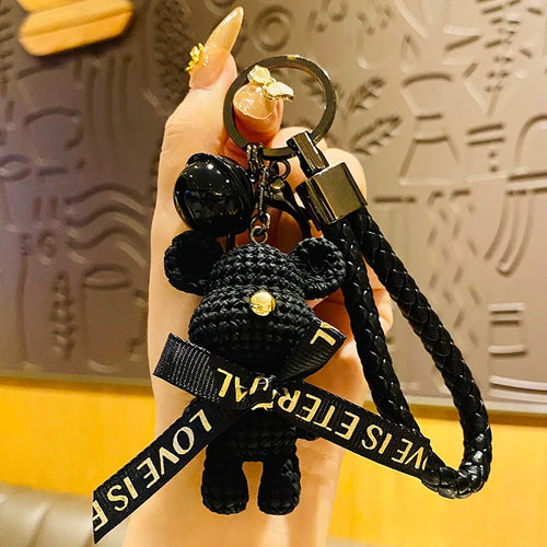 Creative Bear Keychain Cute Bear Keychain Jewelry Resin Trinket Kids