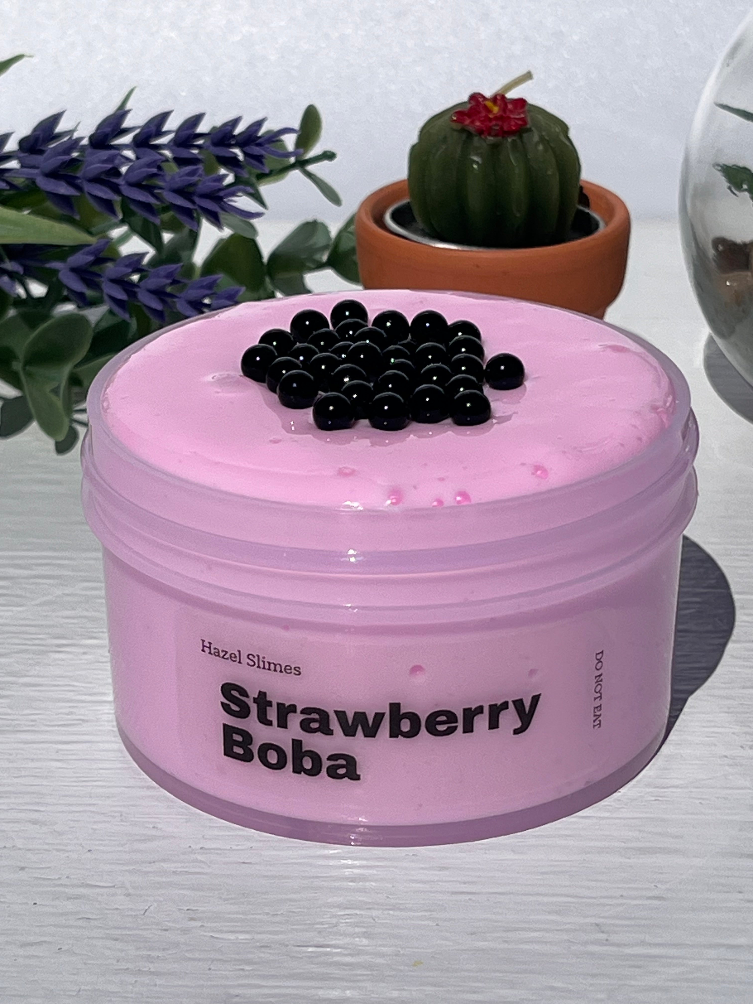 Strawberry Boba Slime