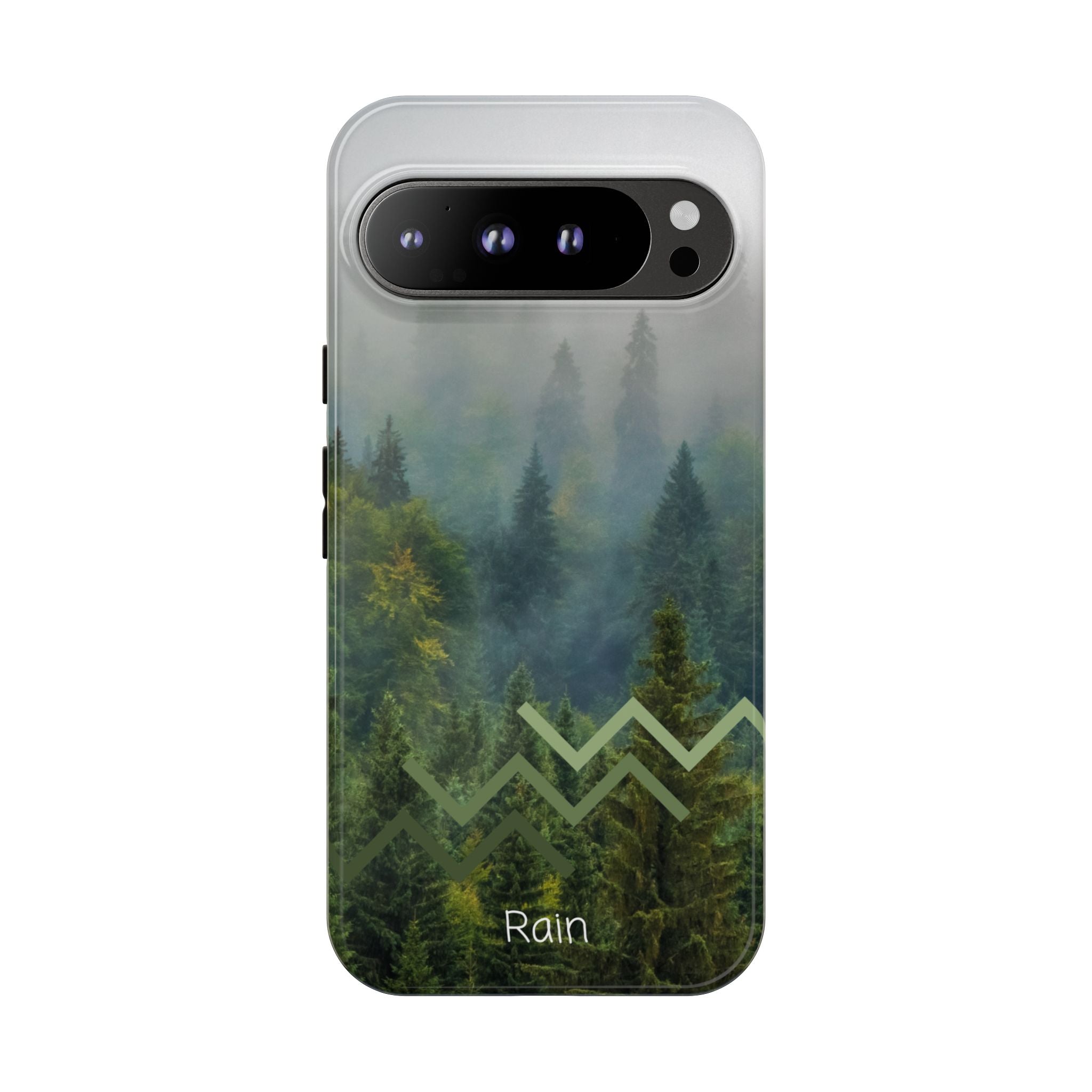Forest Mist Phone Case — Rainy Mountain Landscape Protective Cover