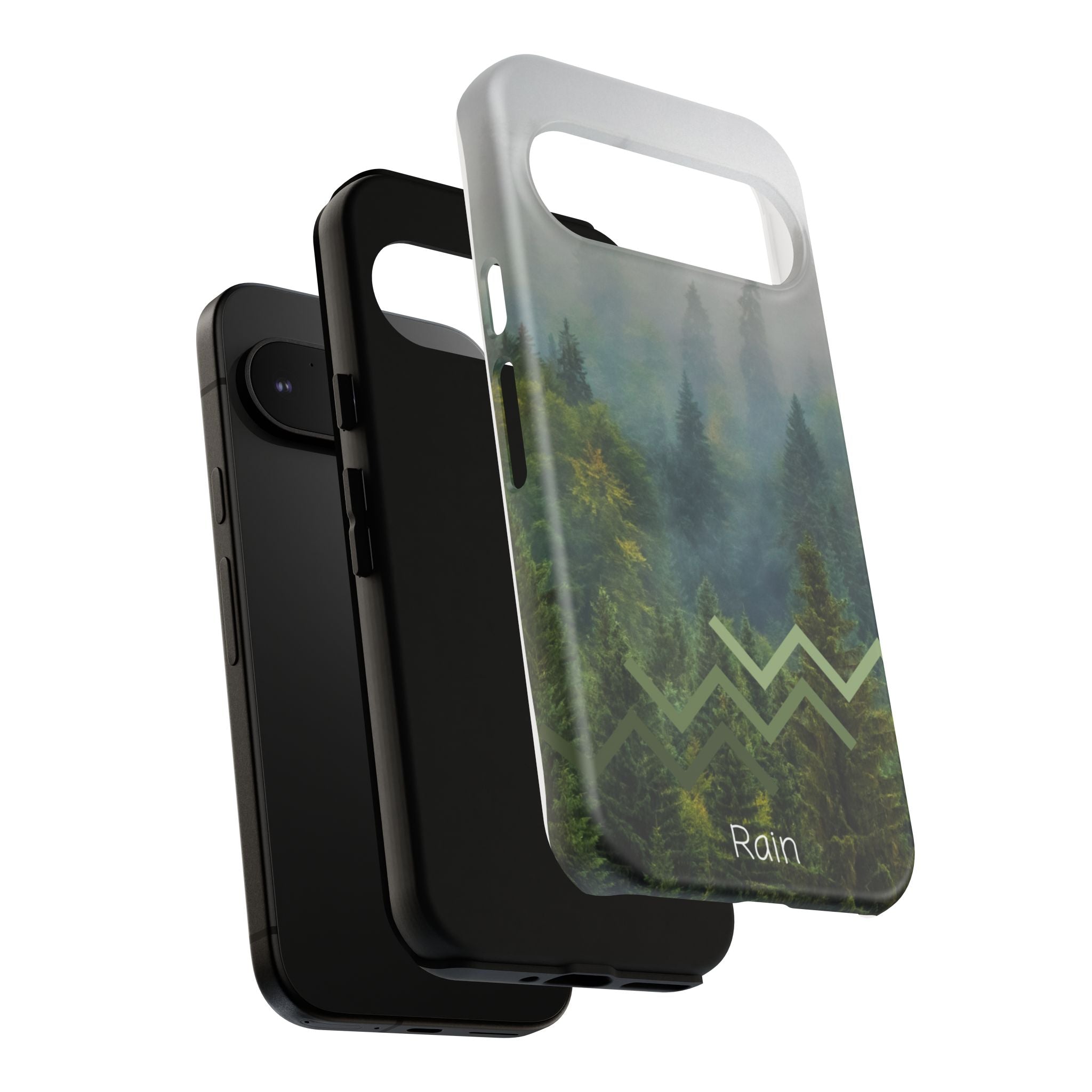 Forest Mist Phone Case — Rainy Mountain Landscape Protective Cover