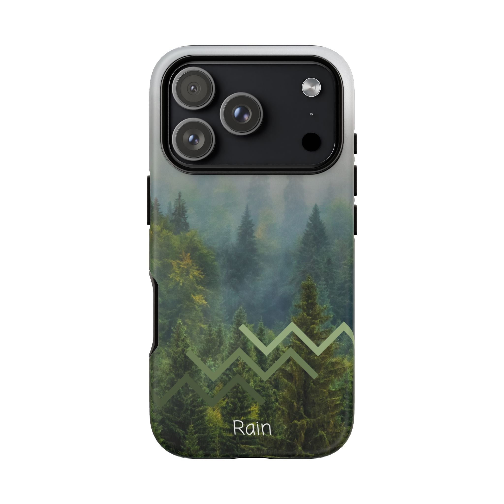 Forest Mist Phone Case — Rainy Mountain Landscape Protective Cover
