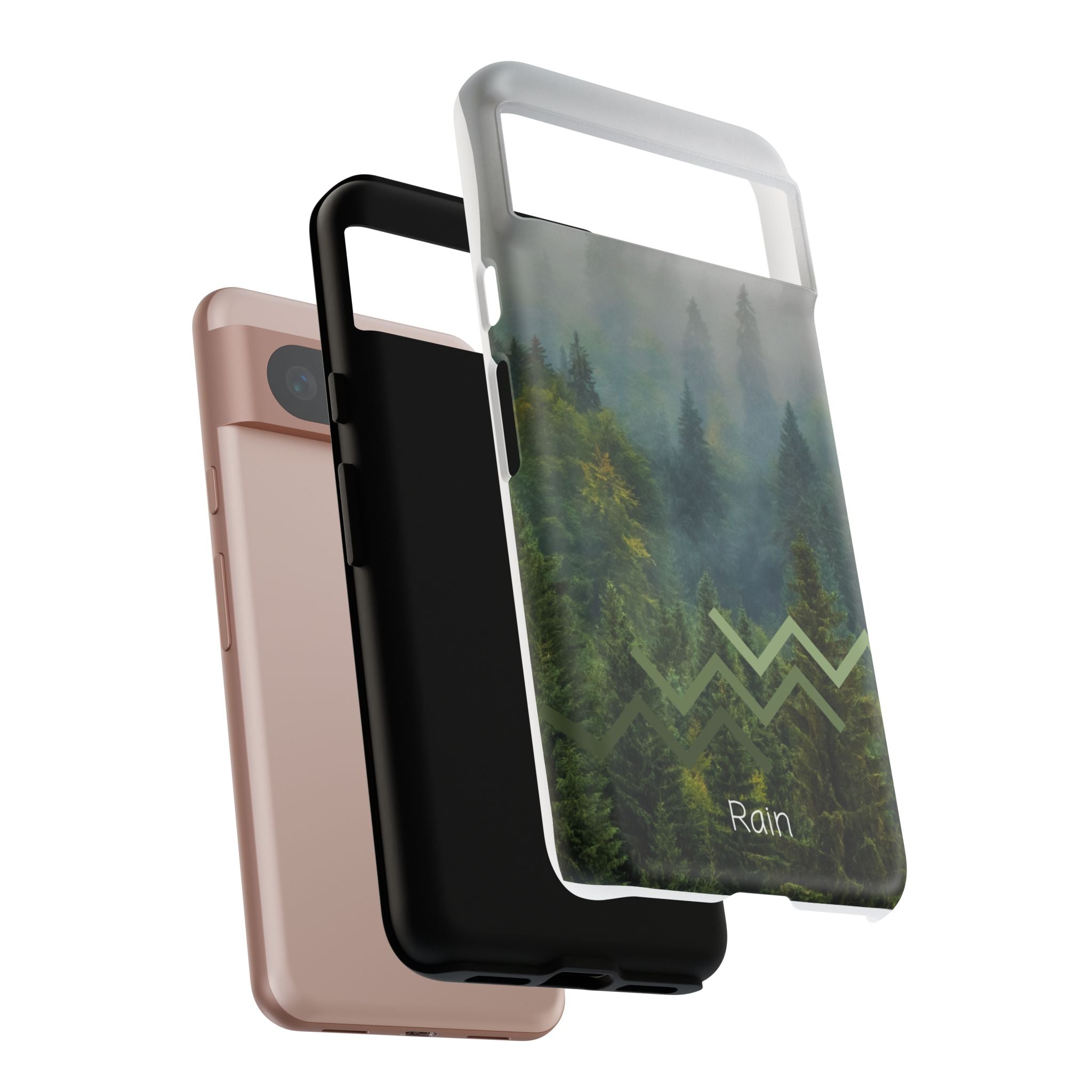 Forest Mist Phone Case — Rainy Mountain Landscape Protective Cover