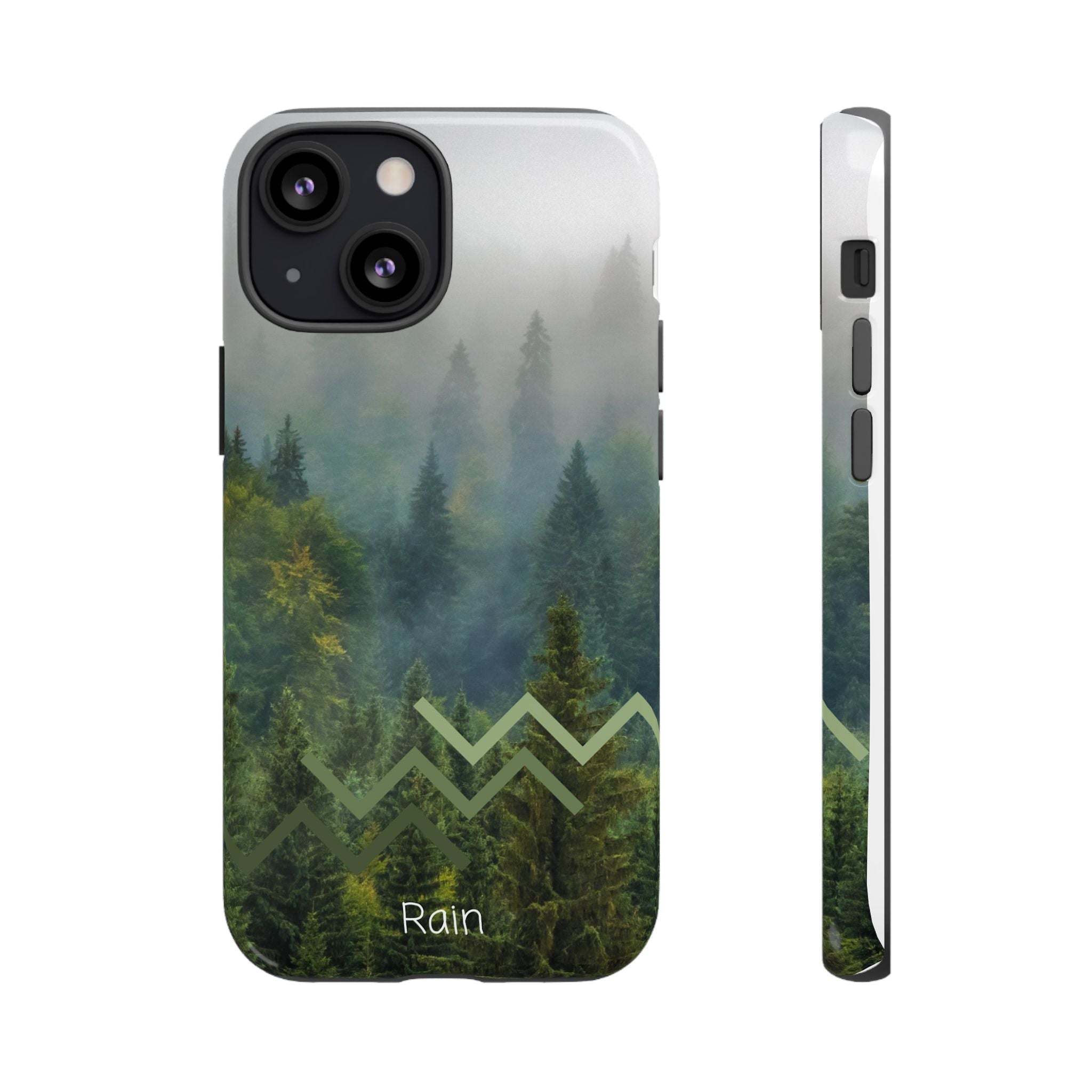 Forest Mist Phone Case — Rainy Mountain Landscape Protective Cover