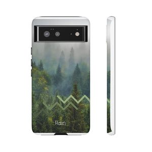 Forest Mist Phone Case — Rainy Mountain Landscape Protective Cover