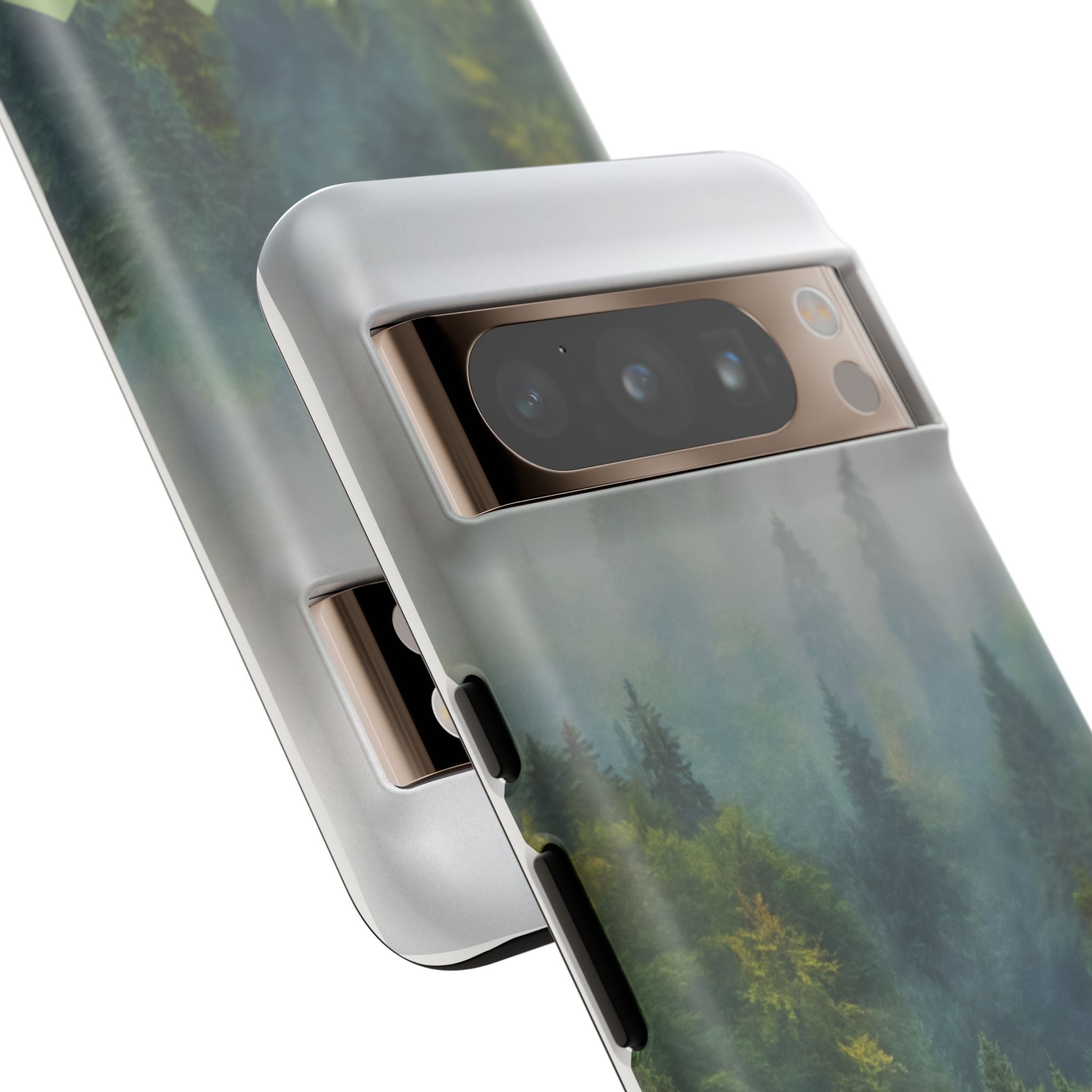Forest Mist Phone Case — Rainy Mountain Landscape Protective Cover