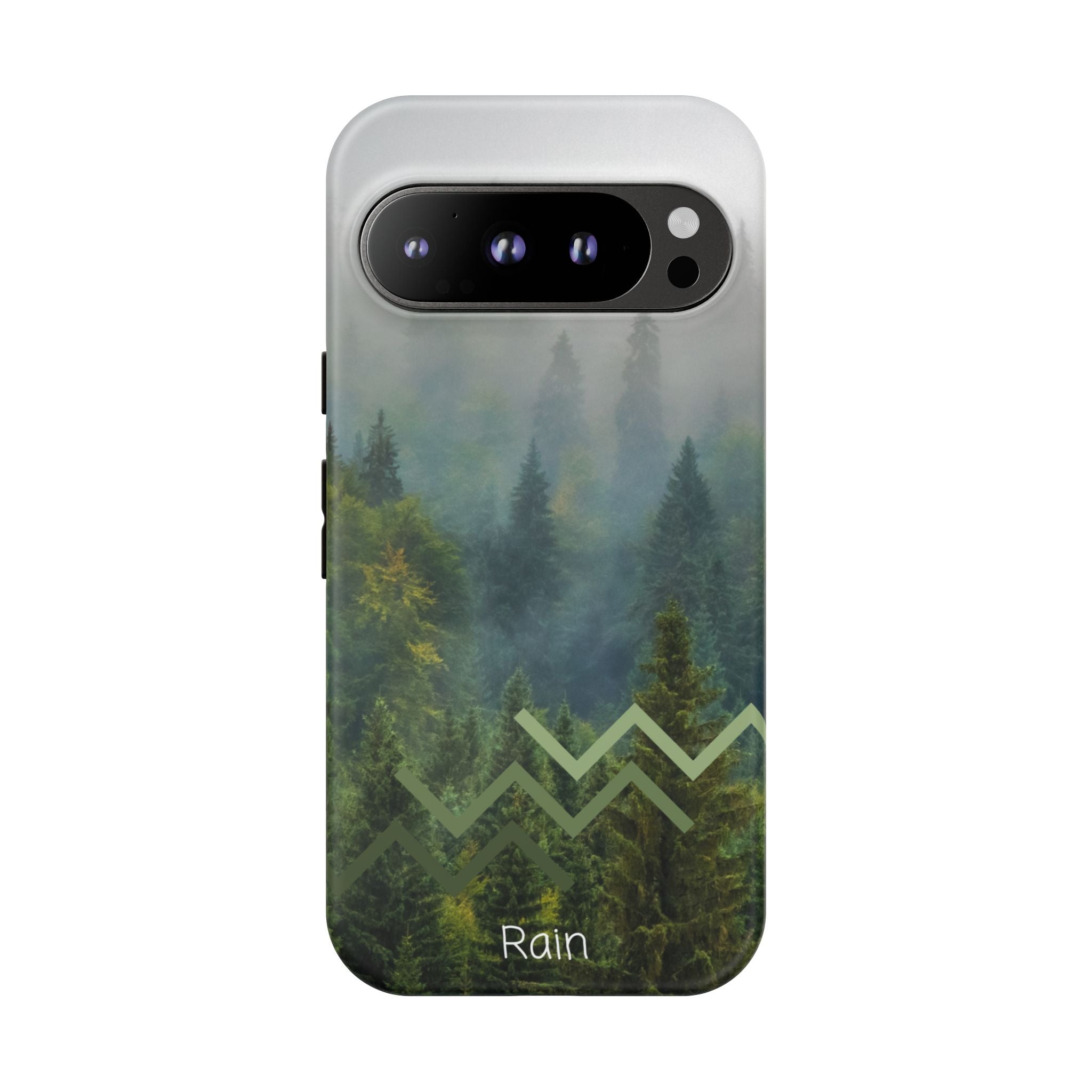 Forest Mist Phone Case — Rainy Mountain Landscape Protective Cover