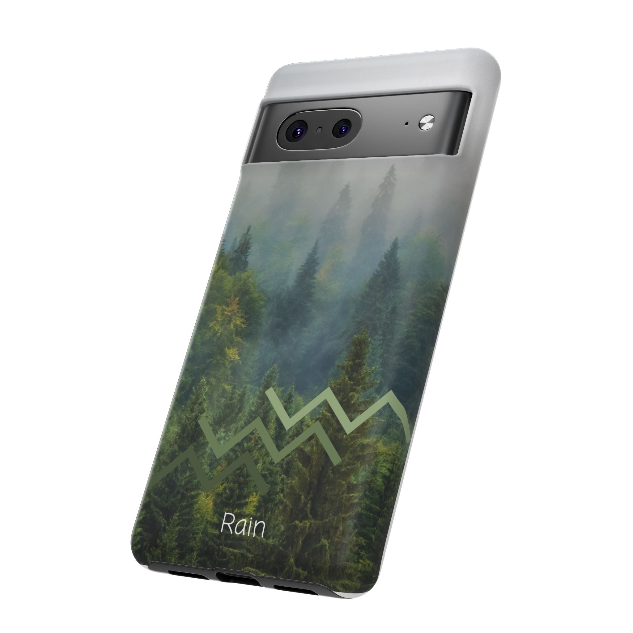 Forest Mist Phone Case — Rainy Mountain Landscape Protective Cover