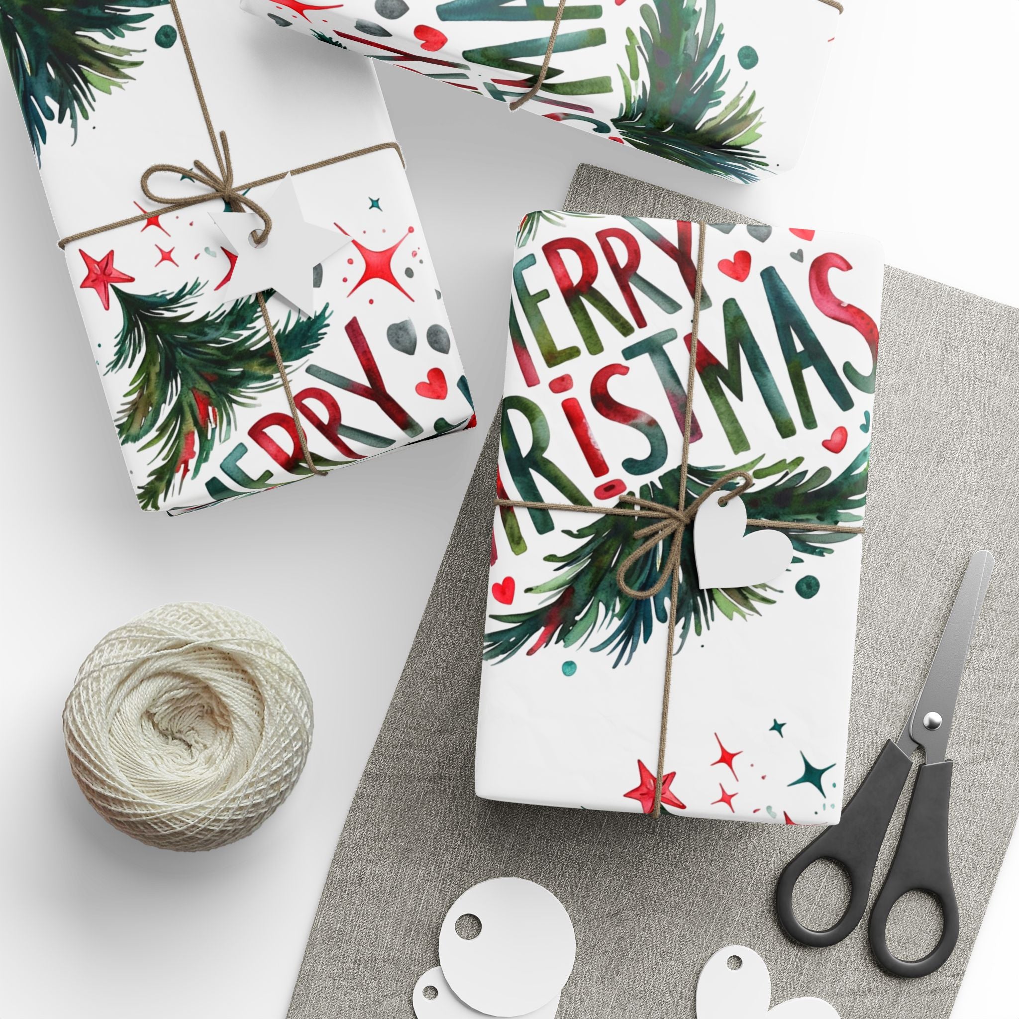 Merry Christmas Tree Wrapping Paper – Festive Holiday Gift Wrap