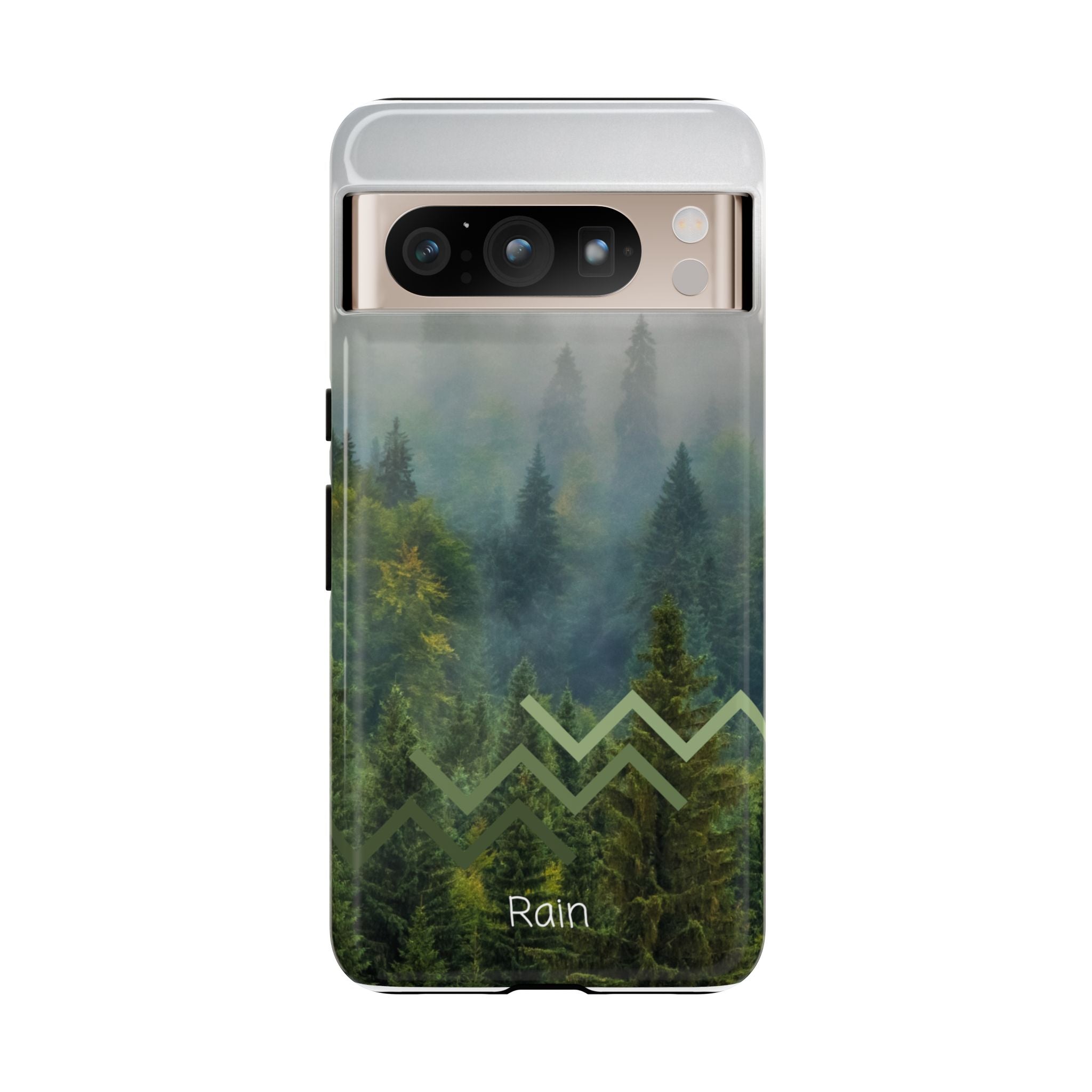 Forest Mist Phone Case — Rainy Mountain Landscape Protective Cover
