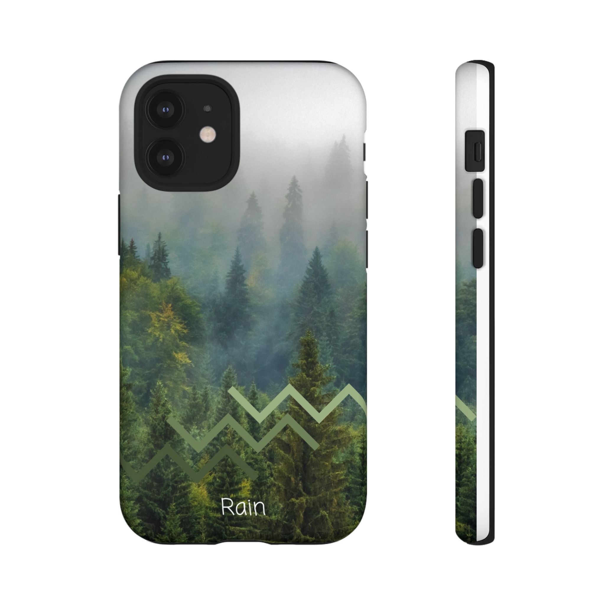 Forest Mist Phone Case — Rainy Mountain Landscape Protective Cover