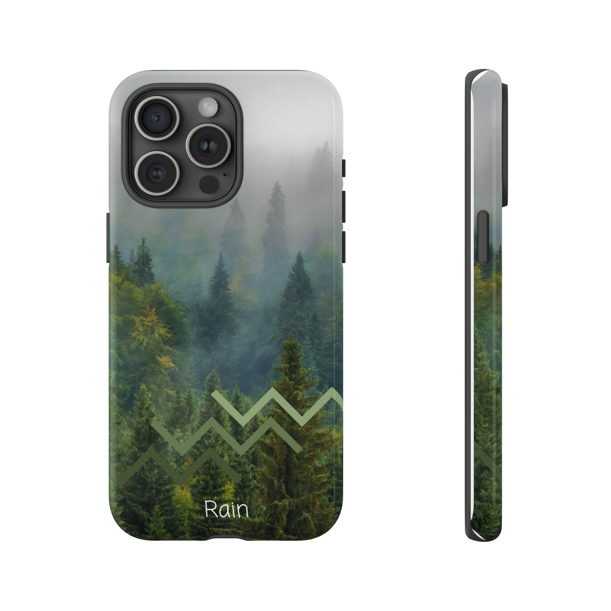 Forest Mist Phone Case — Rainy Mountain Landscape Protective Cover