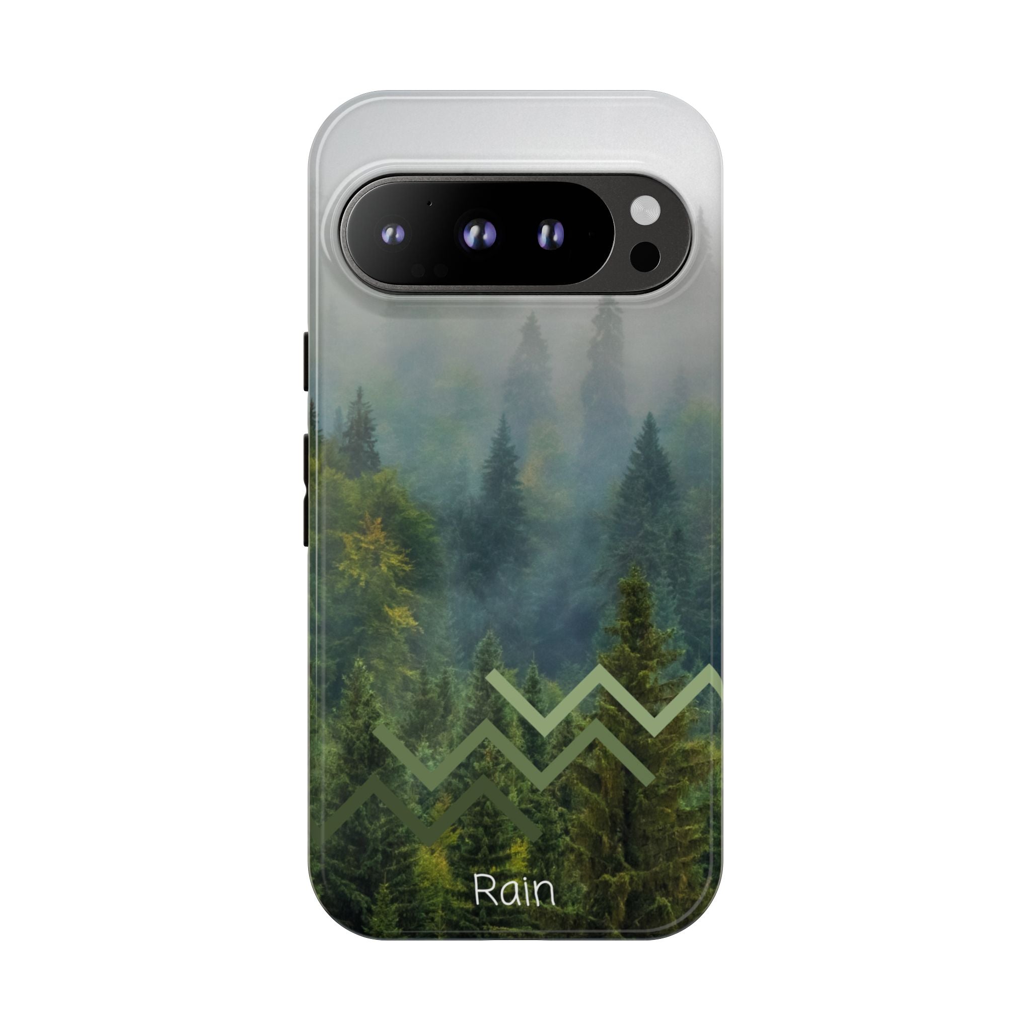 Forest Mist Phone Case — Rainy Mountain Landscape Protective Cover
