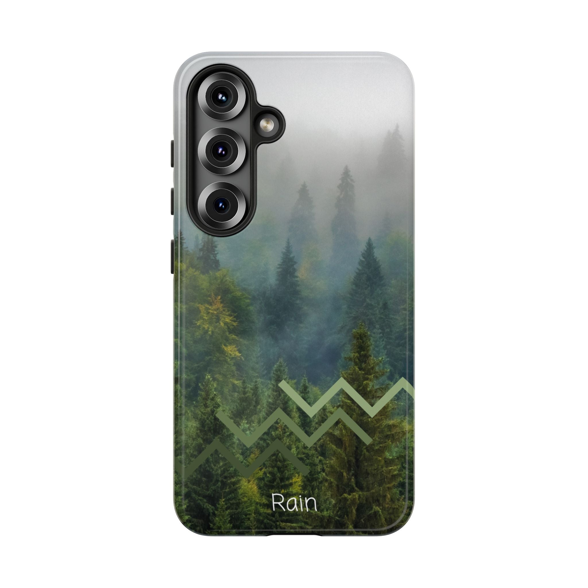 Forest Mist Phone Case — Rainy Mountain Landscape Protective Cover