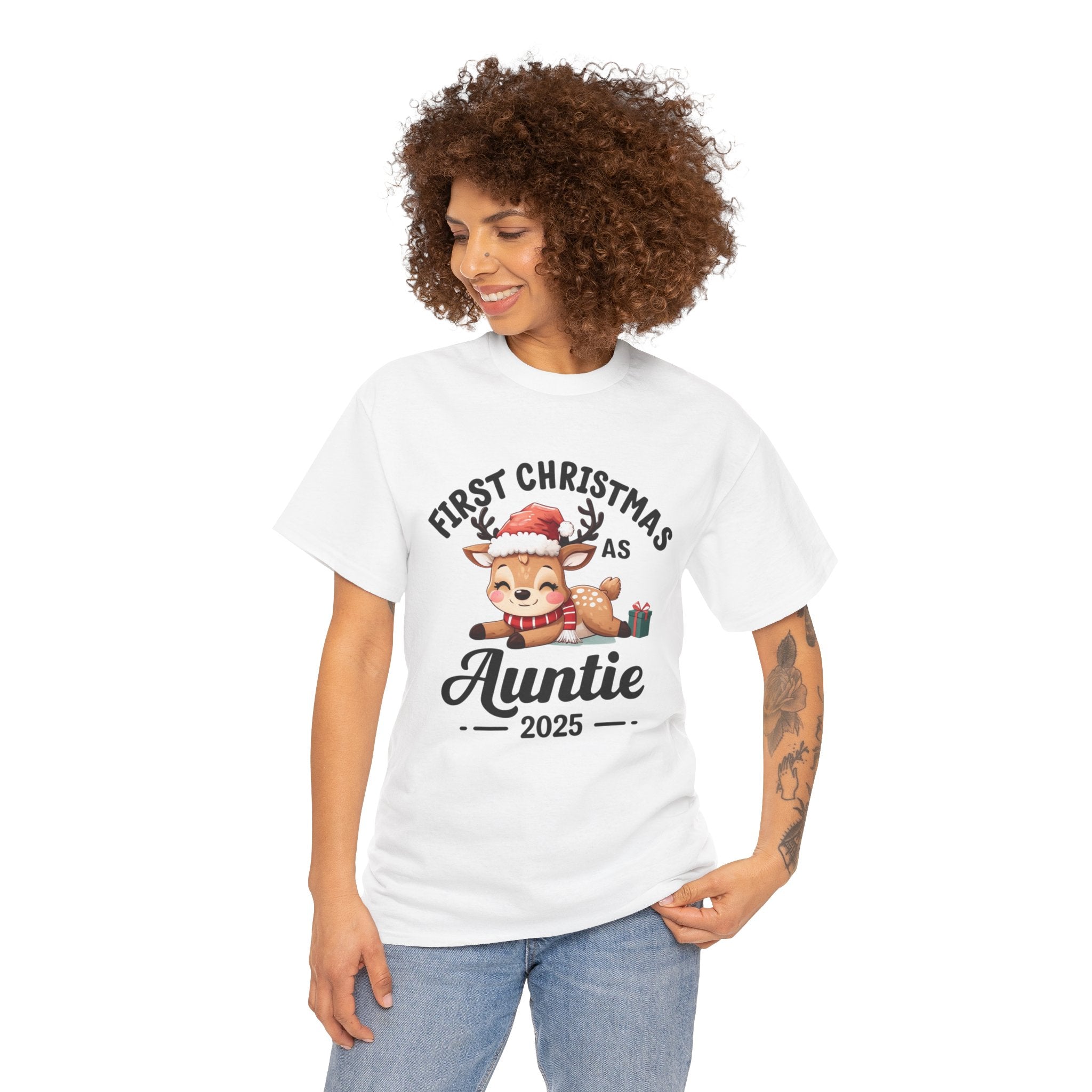 First Christmas as Auntie 2025 Tee