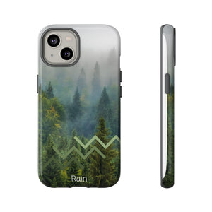 Forest Mist Phone Case — Rainy Mountain Landscape Protective Cover