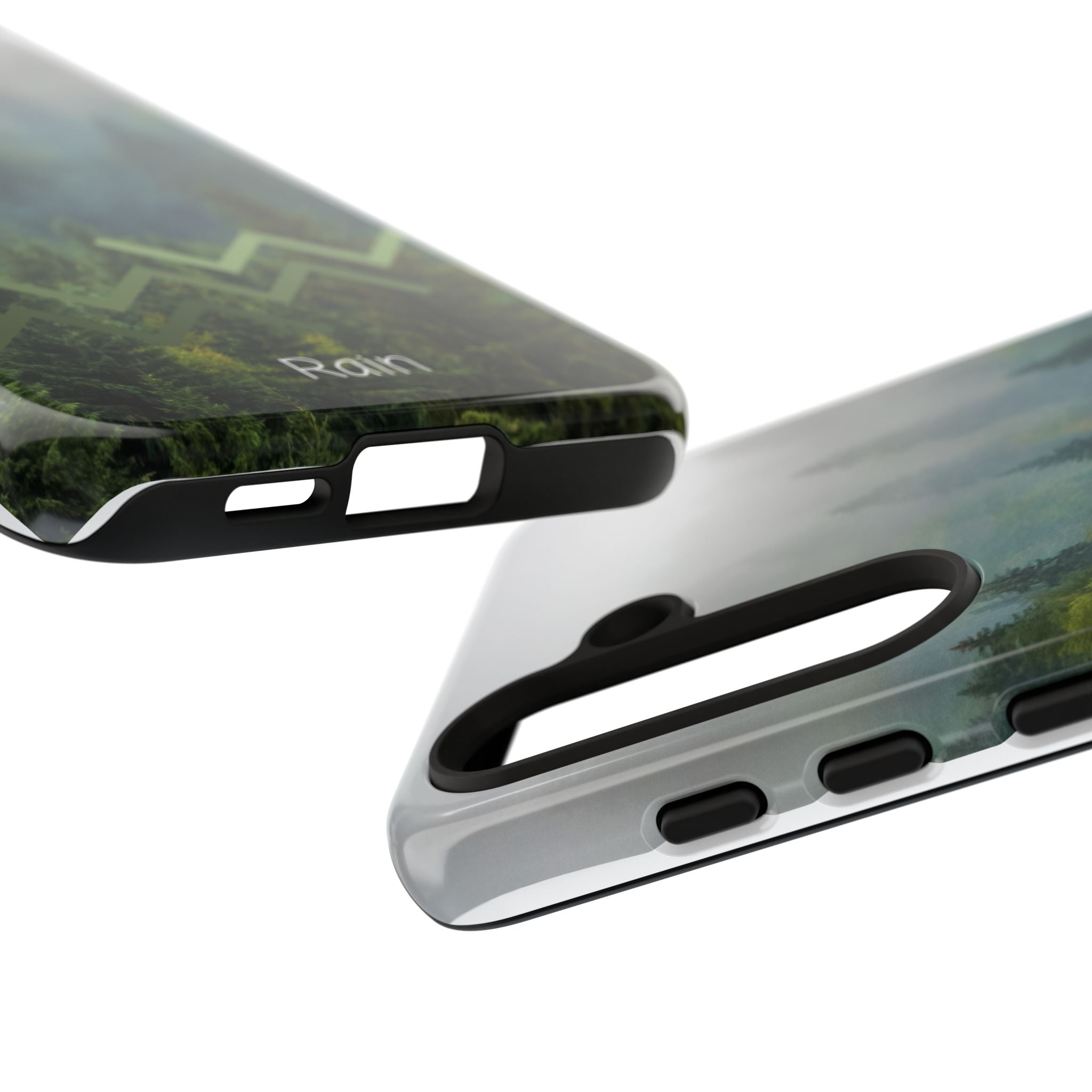 Forest Mist Phone Case — Rainy Mountain Landscape Protective Cover