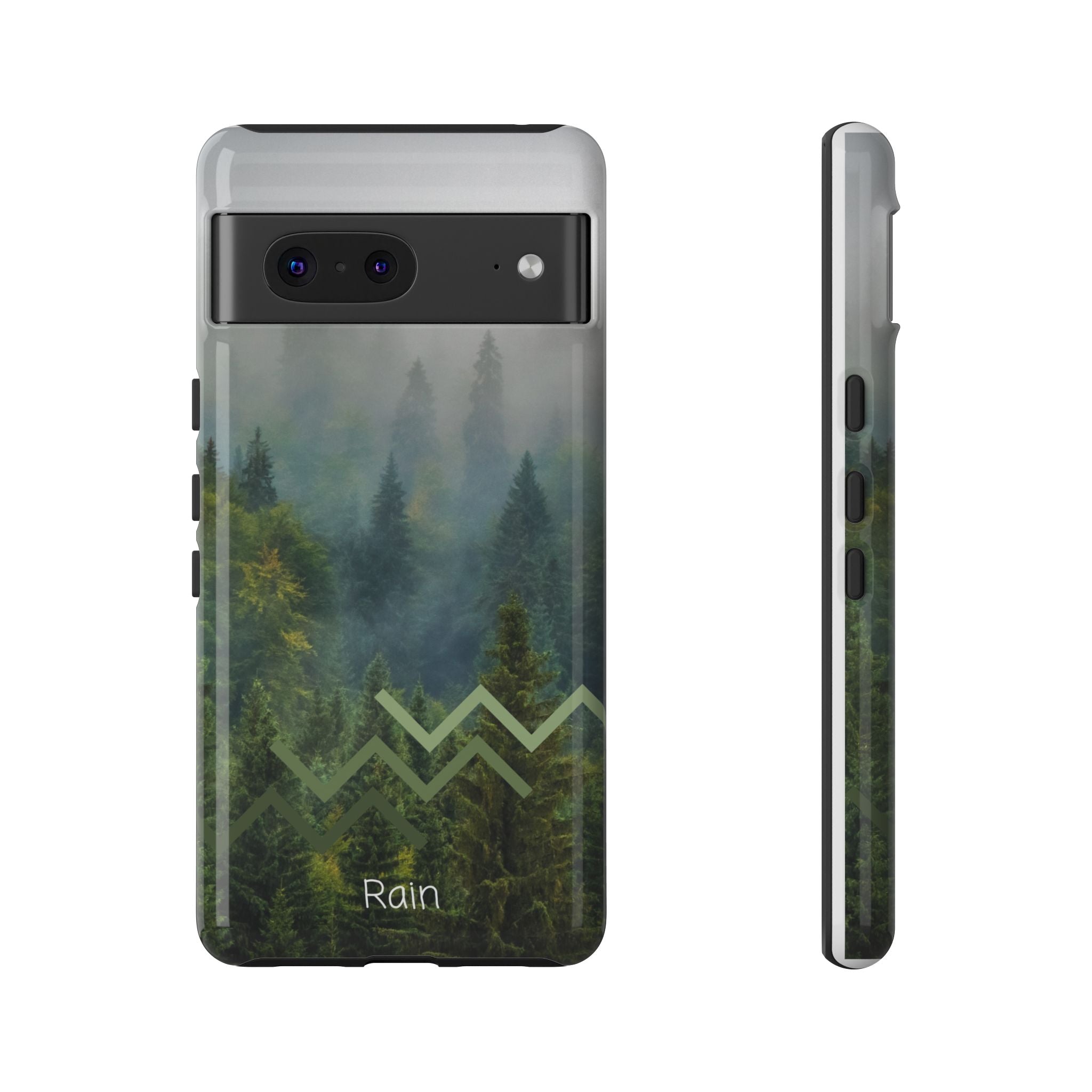 Forest Mist Phone Case — Rainy Mountain Landscape Protective Cover