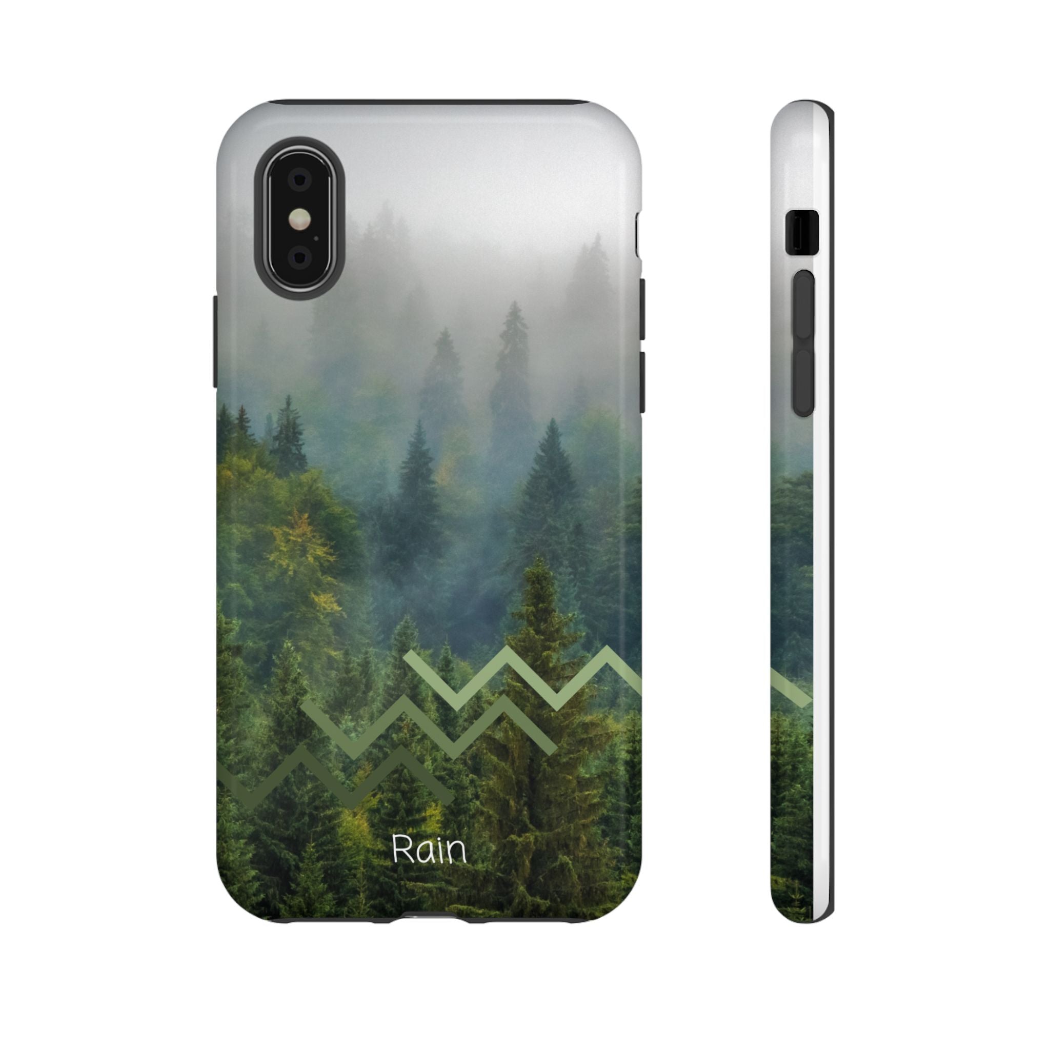 Forest Mist Phone Case — Rainy Mountain Landscape Protective Cover