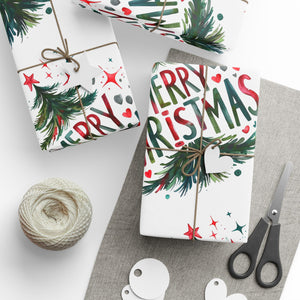 Merry Christmas Tree Wrapping Paper – Festive Holiday Gift Wrap