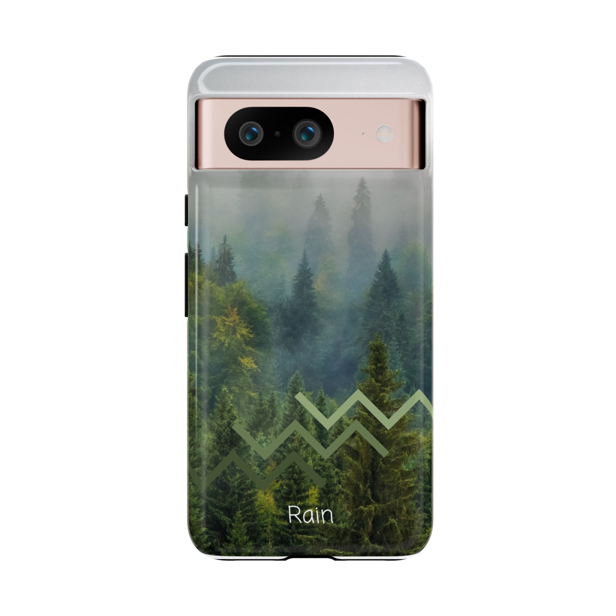 Forest Mist Phone Case — Rainy Mountain Landscape Protective Cover