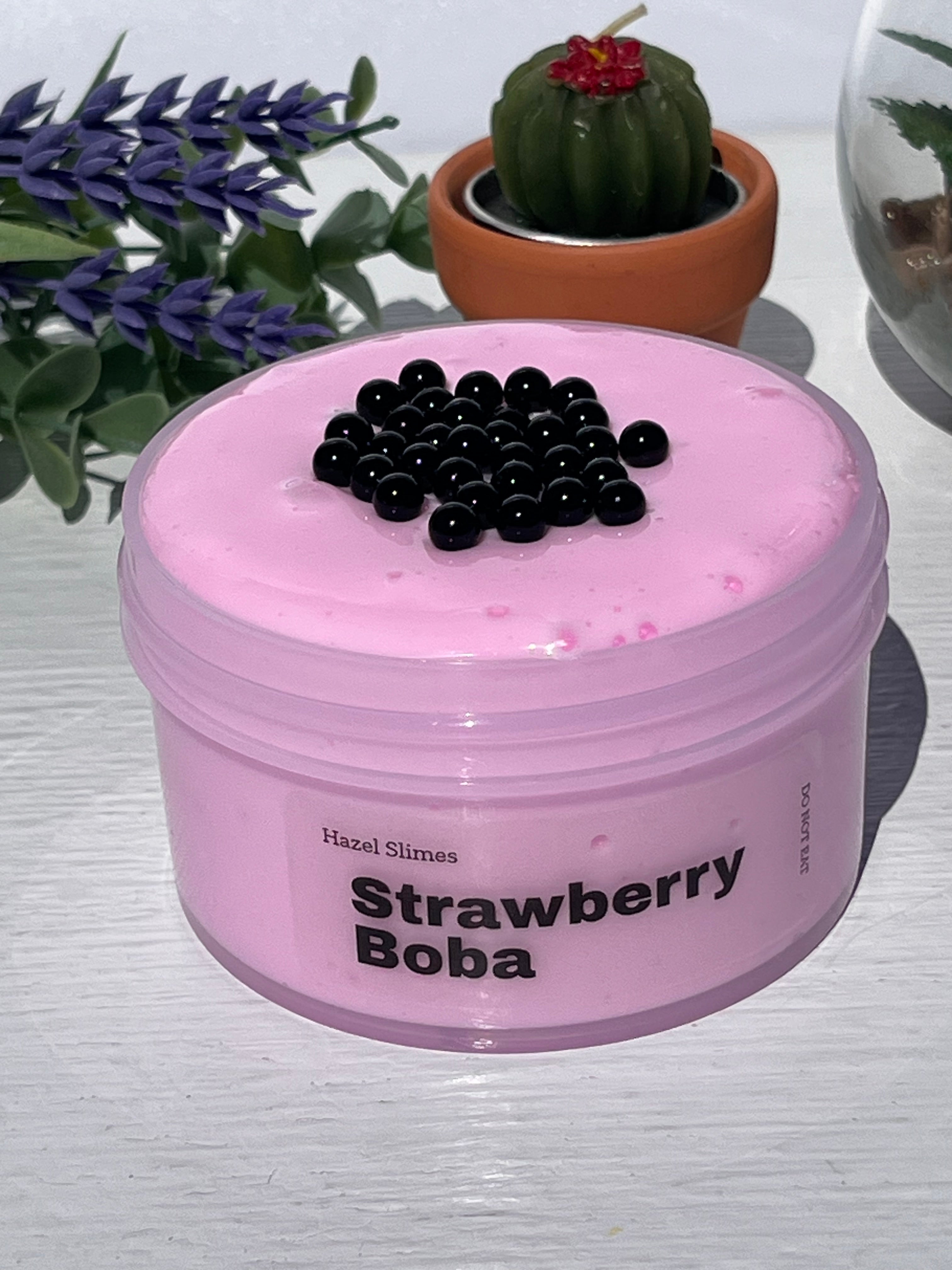 Strawberry Boba Slime
