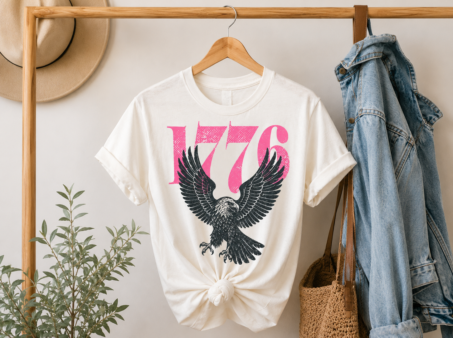 1776 Eagle T-Shirt — Patriotic Vintage Independence Day Tee
