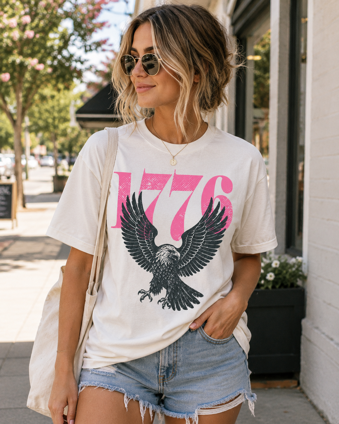 1776 Eagle T-Shirt — Patriotic Vintage Independence Day Tee
