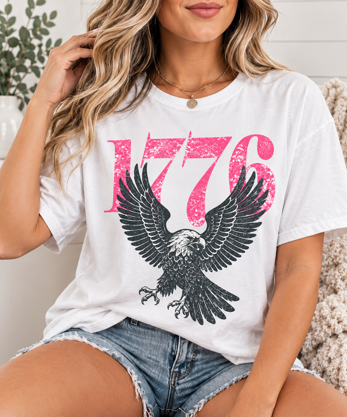 1776 Eagle T-Shirt — Patriotic Vintage Independence Day Tee