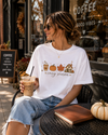 Cozy Season T-Shirt — Autumn Coffee, Pumpkins & Books Graphic Tee