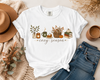 Cozy Season T-Shirt — Autumn Coffee, Pumpkins & Books Graphic Tee