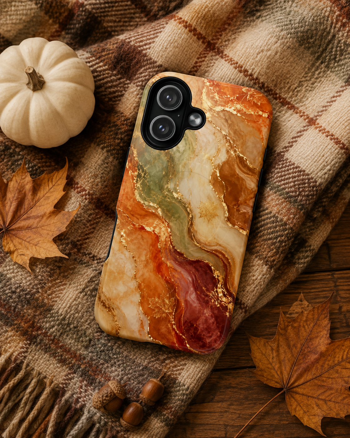 Marble Luxury Phone Case | Gold Veined Marble MagSafe Cover | Elegant Neutral Design for iPhone & Samsung 17, 16, 15