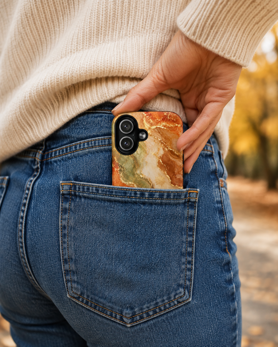 Marble Luxury Phone Case | Gold Veined Marble MagSafe Cover | Elegant Neutral Design for iPhone & Samsung 17, 16, 15
