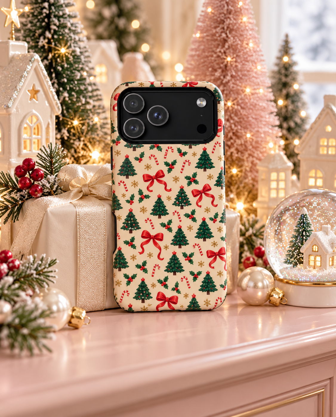 Christmas Tree & Candy Cane Tough Magnetic Phone Case