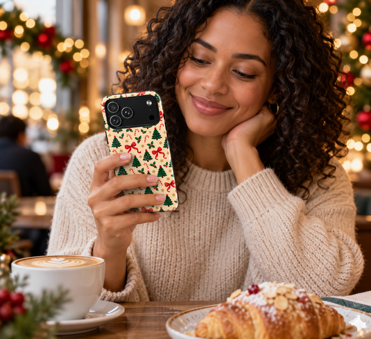 Christmas Tree & Candy Cane Tough Magnetic Phone Case