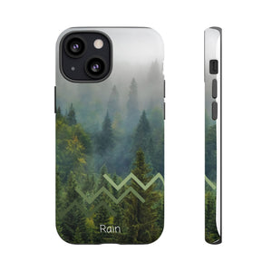 Forest Mist Phone Case — Rainy Mountain Landscape Protective Cover