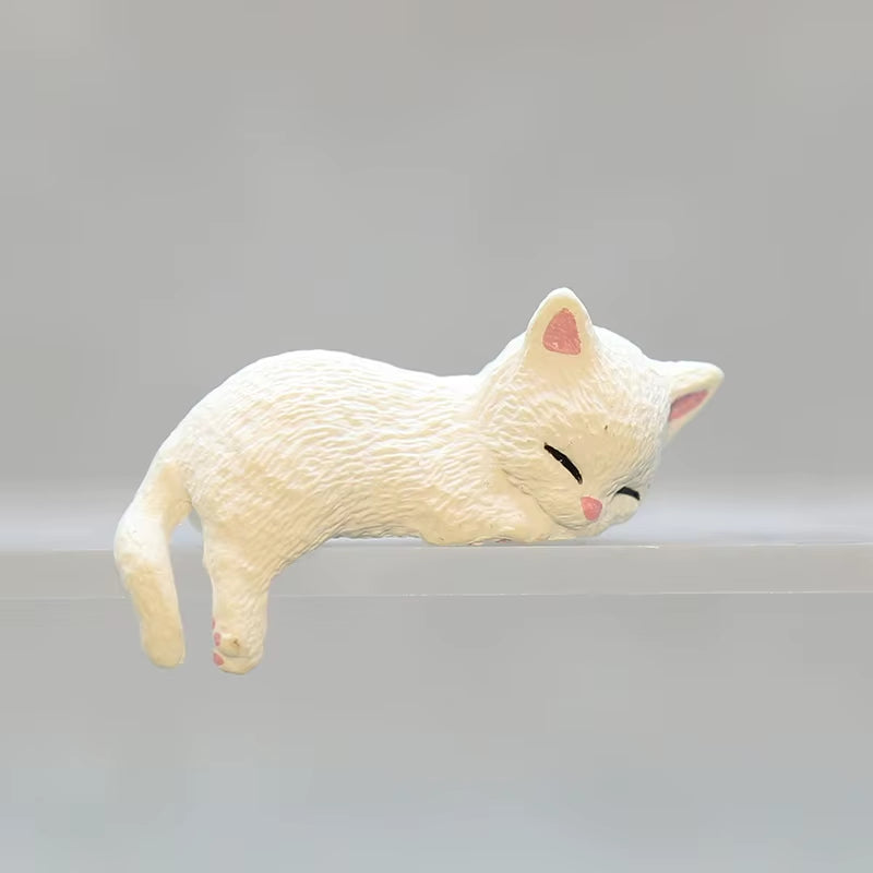 1Pc Car Center Console Decoration Ornaments Cute Kitten Action Figure Auto Dashboard Rearview Mirror Decoration Car Accessories