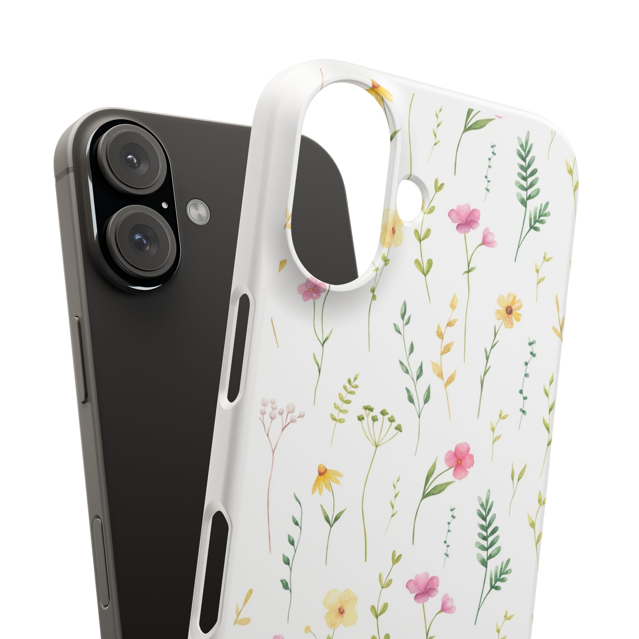 Floral Meadow Snap Case — Delicate Wildflower Phone Cover