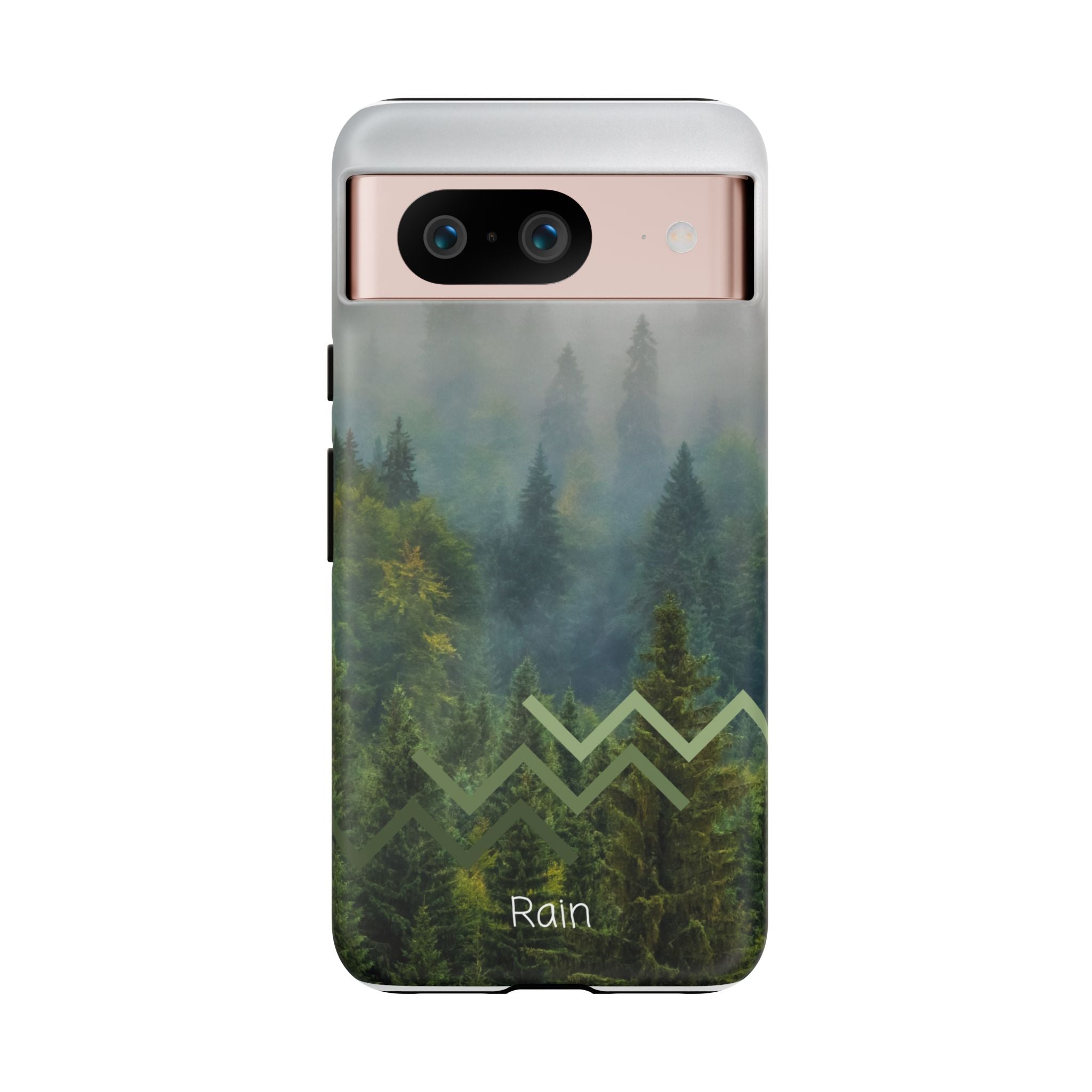 Forest Mist Phone Case — Rainy Mountain Landscape Protective Cover
