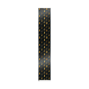 Gold Christmas Trees Wrapping Paper — Elegant Black & Gold Holiday Gift Wrap