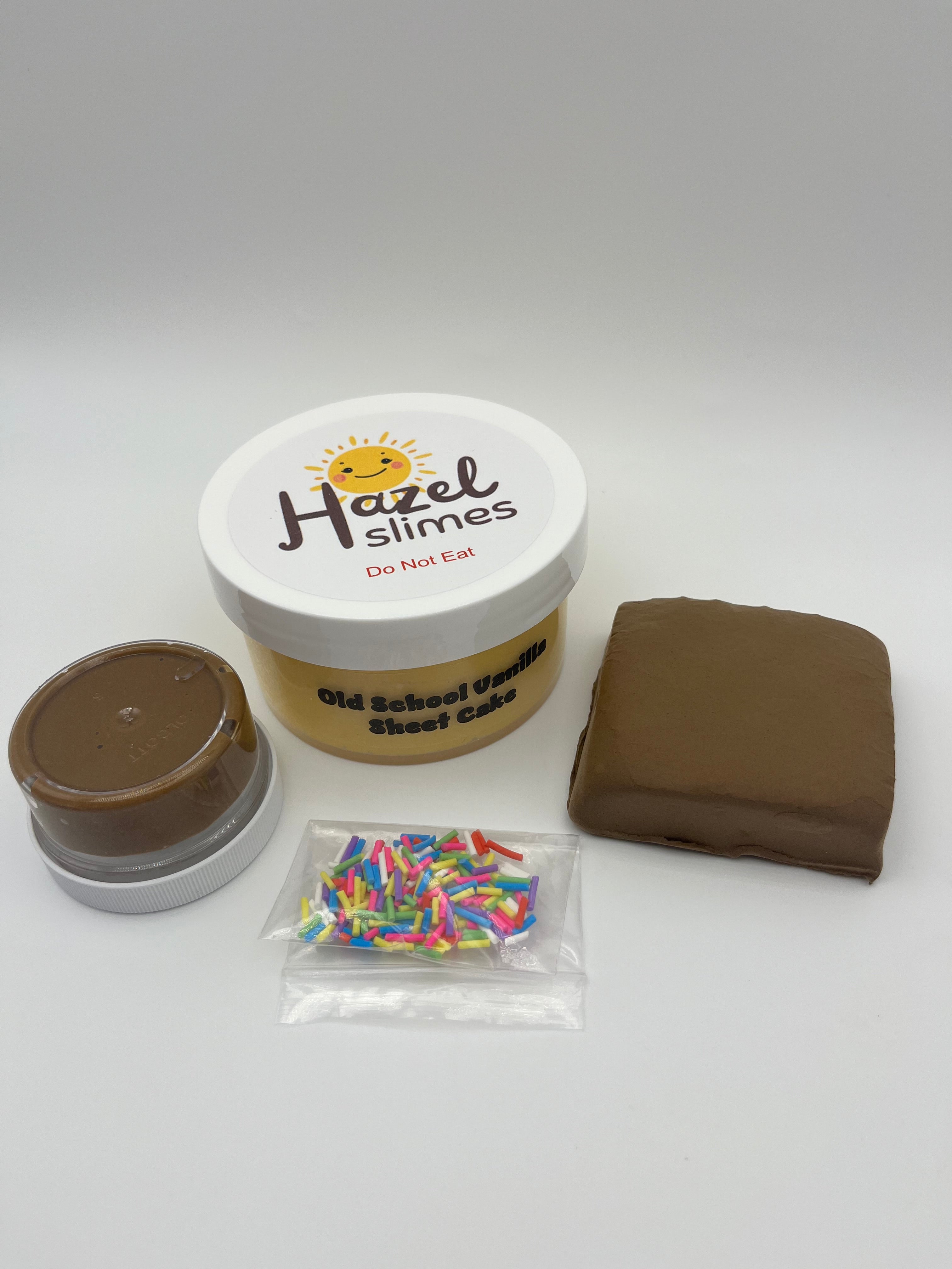 Old school Vanilla Sheet Cake DIY Slime Kit